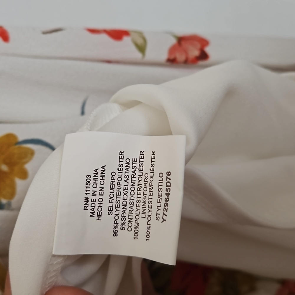 NWT Macy's Luxology Maxi floral dress size S - Picture 6 of 7